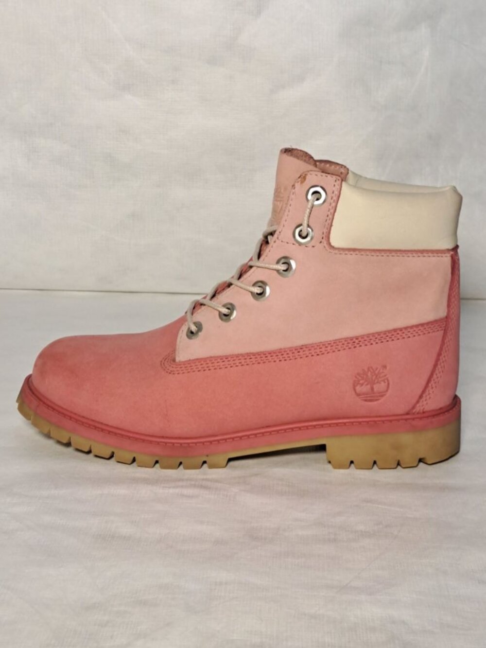 Timberland 6" Premium Waterproof Boots Pink Girls Size 6.5 Big Kid w/ Box - Picture 3 of 14